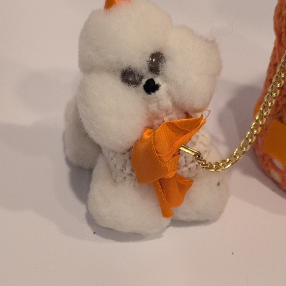 Vintage Crochet toilet Paper Doll with Soap White Poodle - Picture 3 of 5